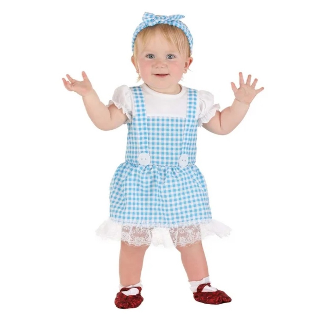 NWT [Halloween Costumes) Dorothy Wizard of Oz Dress, Ruby Slippers & Headband - Picture 2 of 8